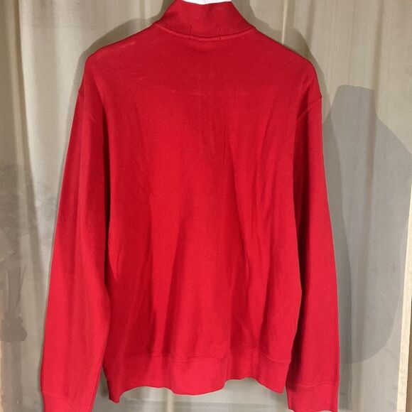 Polo By Ralph Lauren 💯 Cotton Men’s Sweater Pullover Red 1/4 Zip - Picture 6 of 16